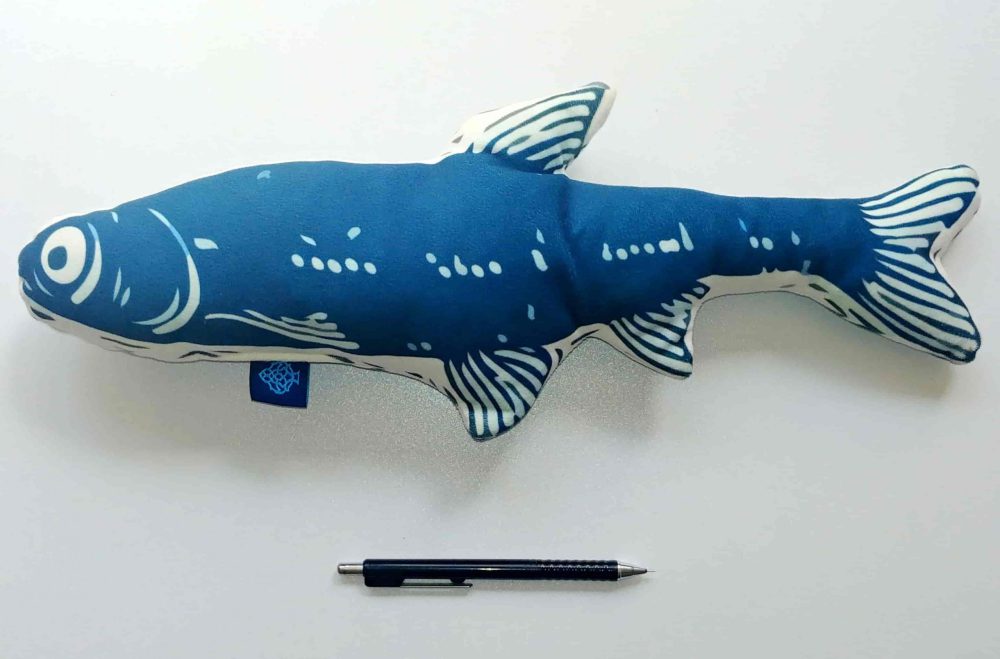 26 scaled 1000x659 - عروسک بزرگ ماهی آبی کد 004